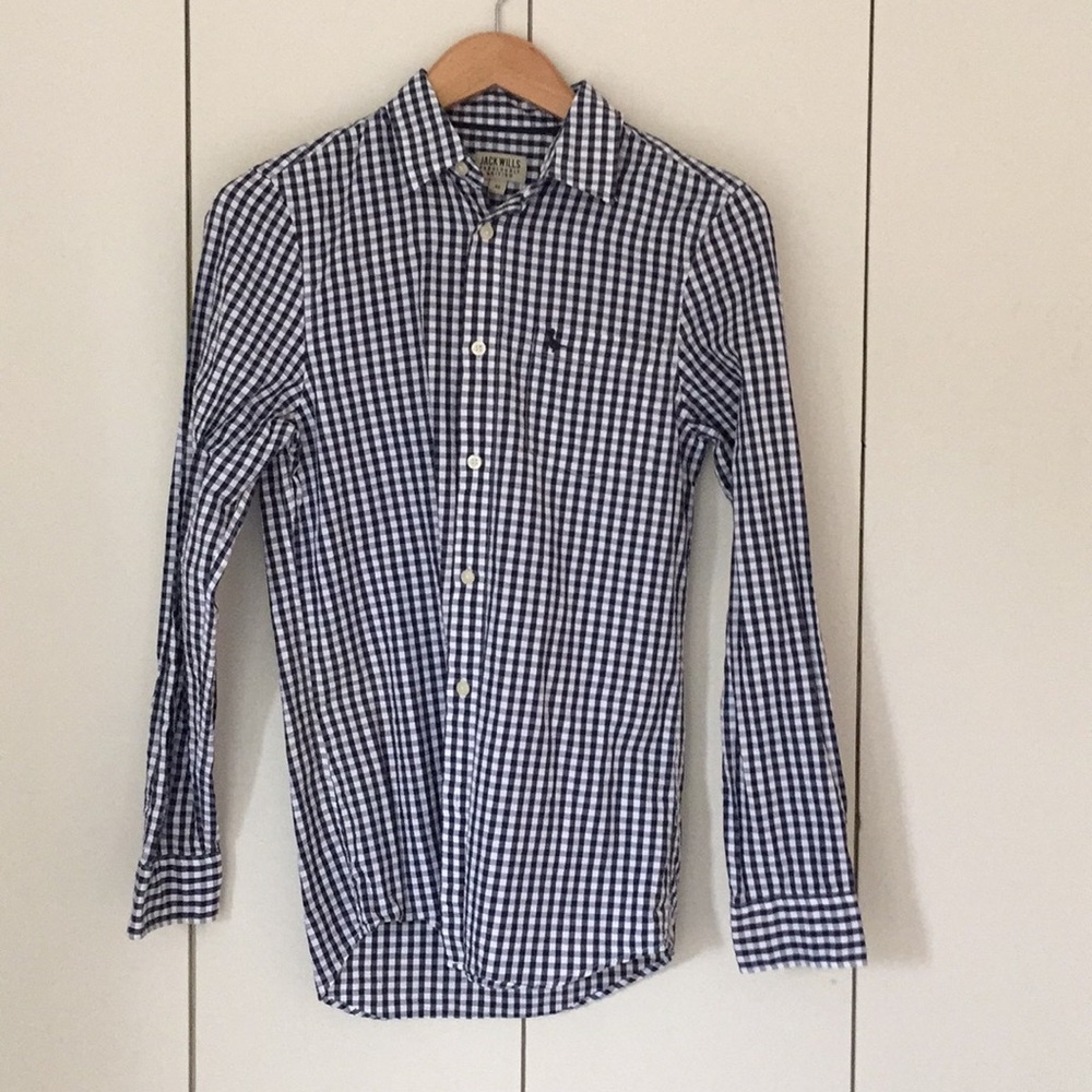 Jack Wills Men’s blue check shirt xs